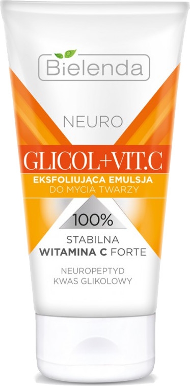 Eksfoliująca emulsja do mycia twarzy - Bielenda Neuro Glicol + Vit.C