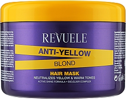 Maska do włosów niwelująca żółte odcienie - Revuele Anti Yellow Blond Hair Mask — Zdjęcie N1