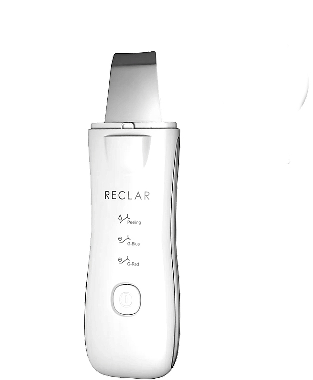 Urządzenie do peelingu ultradźwiękowego, galwanizacji twarzy i terapii światłem - Reclar Ritual Peeler — Zdjęcie N1