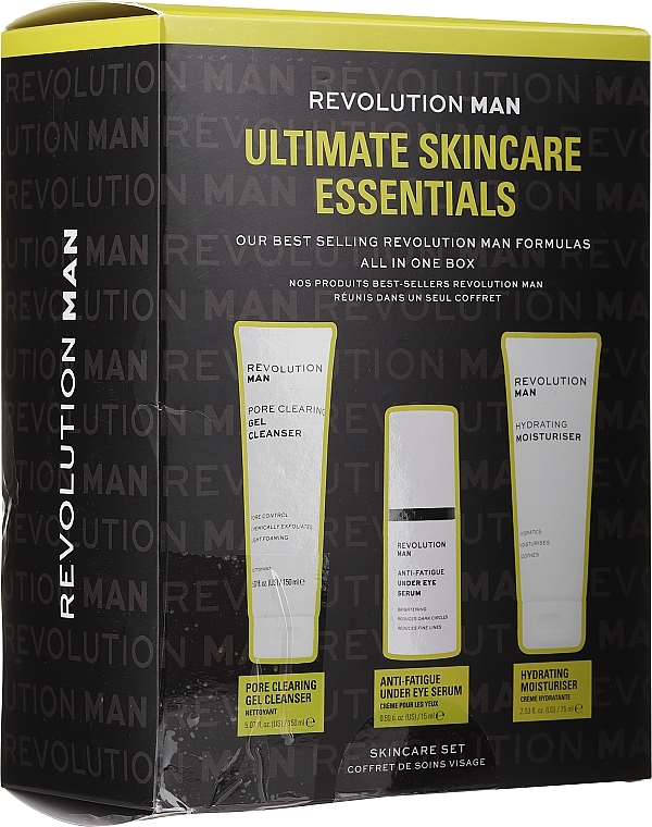 PRZECENA! Zestaw - Revolution Man Ultimate Skincare Essentials (f/gel/150 ml + f/cr/75 ml + eye/ser/15 ml) * — Zdjęcie N4