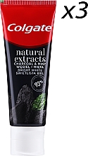 Wybielająca pasta do zębów - Colgate Natural Extracts Charcoal & Mint 93% With Naturally Derived Ingredients — Zdjęcie N2