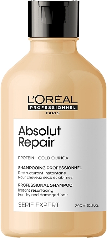 PRZECENA! Naprawczy szampon do włosów zniszczonych z komosą i proteinami - L'Oreal Professionnel Serie Expert Absolut Repair Gold Quinoa + Protein Shampoo * — Zdjęcie N2