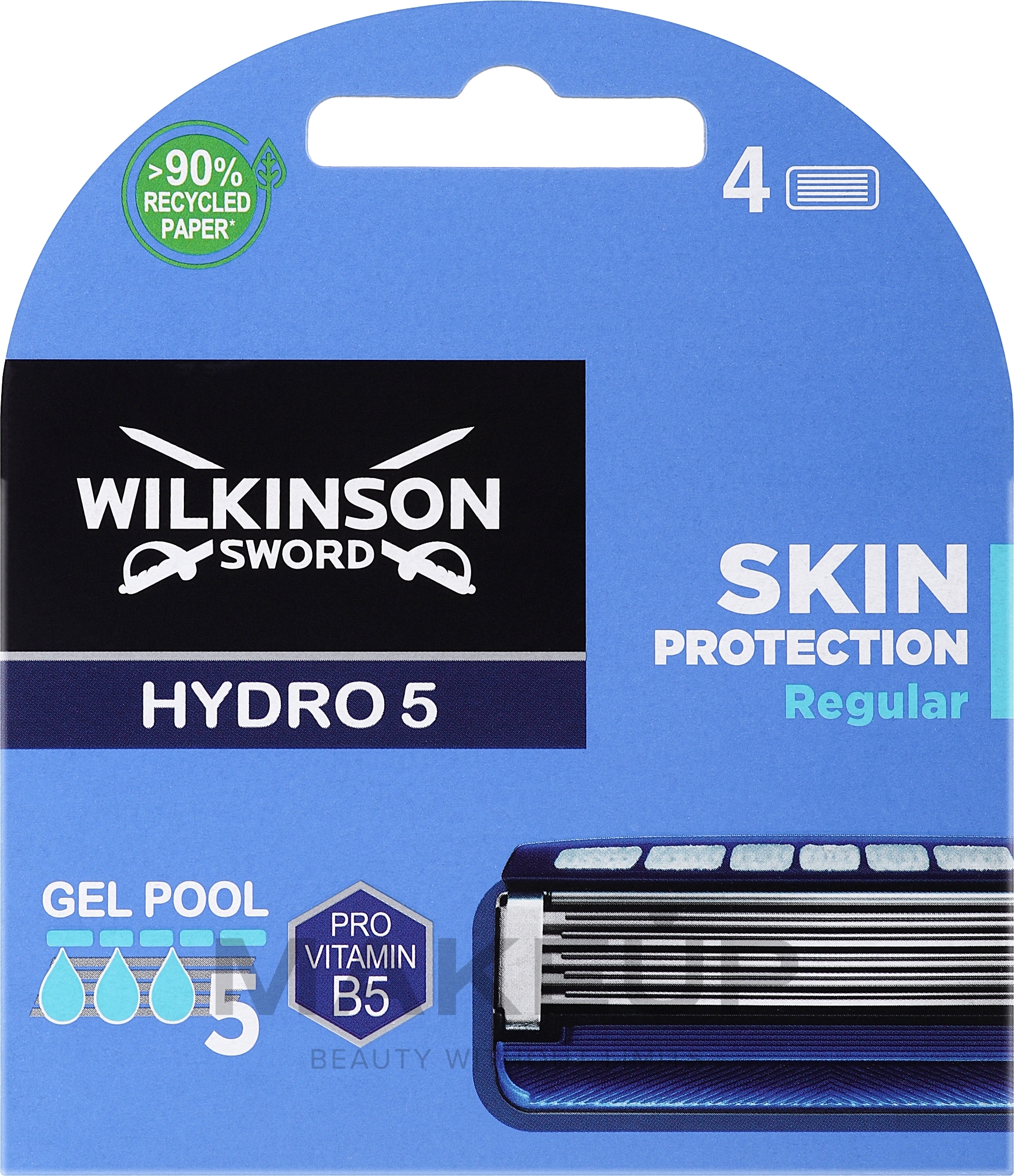 Wymienne wkłady do maszynki do golenia, 4 szt. - Wilkinson Sword Hydro 5 Regular — Zdjęcie 4 szt.