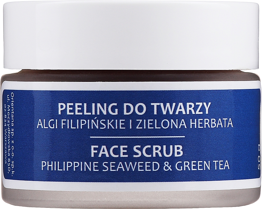 Naturalny żelowy peeling do twarzy Algi filipińskie i zielona herbata - Orientana — Zdjęcie N3