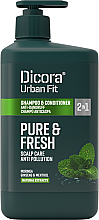 Szampon-odżywka przeciw łupieżowi - Dicora Urban Fit Shampoo & Conditioner 2 In 1 Pure & Fresh  — Zdjęcie N2