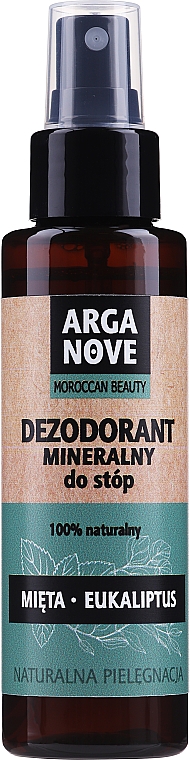 Naturalny dezodorant mineralny do stóp Mięta i eukaliptus - Arganove Mint Eucalyptus Dezodorant — Zdjęcie N3