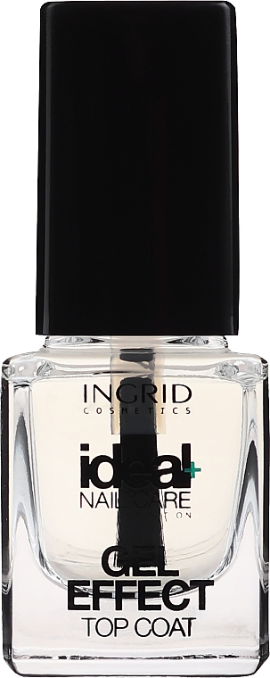 Top coat do paznokci - Ingrid Cosmetics Ideal+ Gel Effect Top Coat — Zdjęcie N1