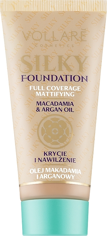 Długotrwały podkład nawilżająco-kryjący - Vollare Cosmetics Full Cover Silky Touch Foundation — Zdjęcie N1