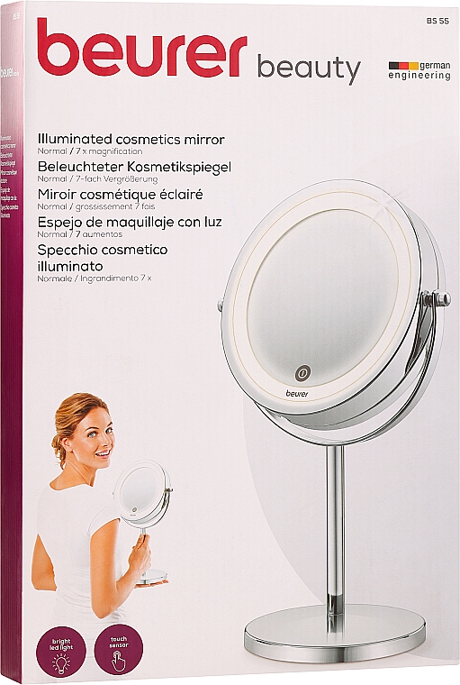 Podświetlane lusterko kosmetyczne, BS 55 – Beurer Cosmetic Mirror — Zdjęcie N3