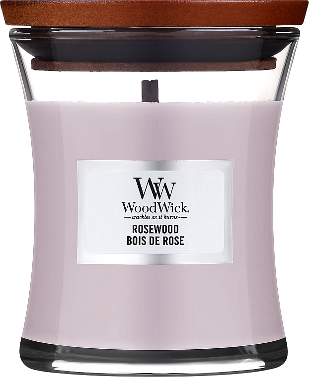 Świeca zapachowa w szkle - WoodWick Hourglass Candle Rosewood — Zdjęcie N2