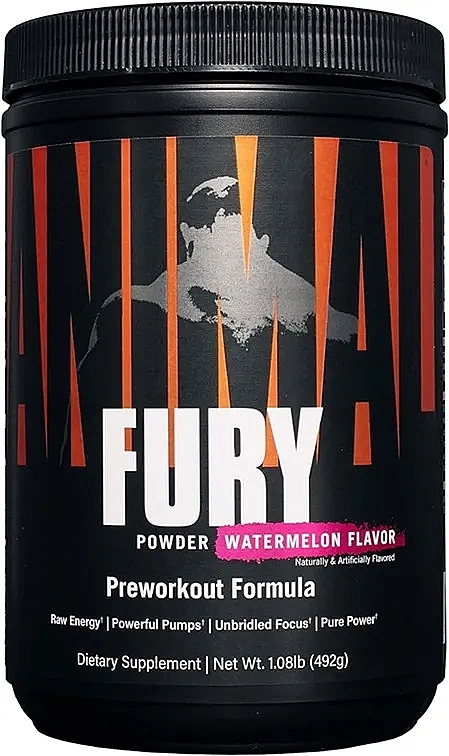 Kompleks przedtreningowy, arbuz - Universal Nutrition Animal Fury Watermelon — Zdjęcie N5