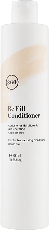 Odżywcza odżywka do włosów farbowanych i zniszczonych z keratyną - 360 Be Fill Fragile Hair Conditioner — Zdjęcie N1