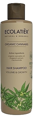 Szampon zwiększający objętość włosów - Ecolatier Organic Cannabis Texturizing Shampoo — Zdjęcie N1