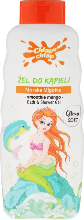 Żel do kąpieli o zapachu bajkowego smoothie mango dla dzieci Morska Migotka - Chlapu Chlap — Zdjęcie N1