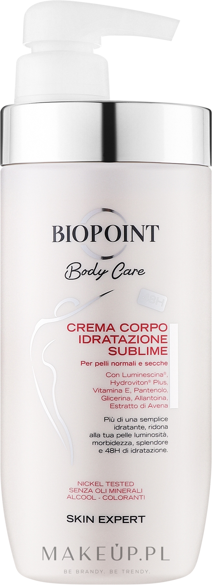Nawilżający krem do ciała - Biopoint Body Care Crema Corpo Idratacione Sublime — Zdjęcie 500 ml
