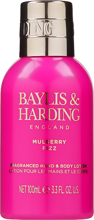 Zestaw - Baylis & Harding Mulberry Fizz Trio Gift Set (sh/g/100 + b/lot/100ml + sh/cr/100ml) — Zdjęcie N2