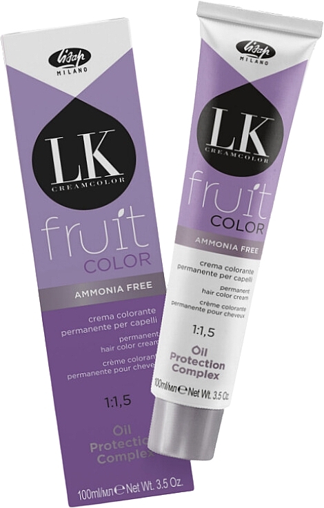 Krem koloryzujący do włosów - Lisap LK Fruit Haircolor Cream — Zdjęcie N1