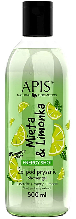 Żel pod prysznic o zapachu mięty i limonki - APIS Professional Energy Shot Shower Gel — Zdjęcie N1