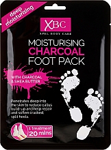 Kup Nawilżająca węglowa maska-skarpetki do stóp - Xpel Marketing Ltd Body Care Moisturising Charcoal Foot Pack