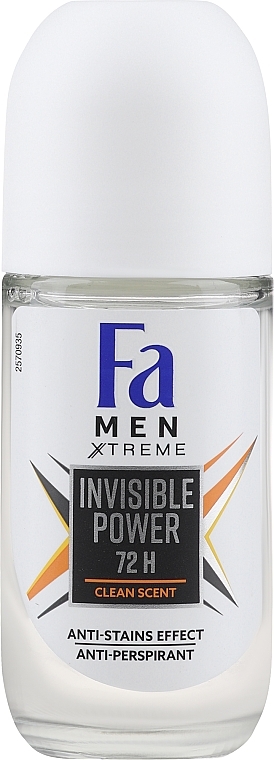 Antyperspirant w kulce dla mężczyzn - Fa Men Xtreme Invisible Deodorant — Zdjęcie N1