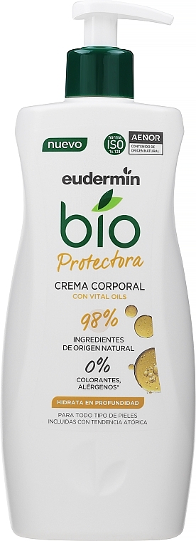 Krem ochronny do ciała - Eudermin Bio Crema Corporal Protectora Vital Oils — Zdjęcie N1