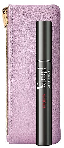 Zestaw - Pupa Vamp! All In One Mascara Limited Edition Make Up Kit (mascara/9ml + pouch) — Zdjęcie N1