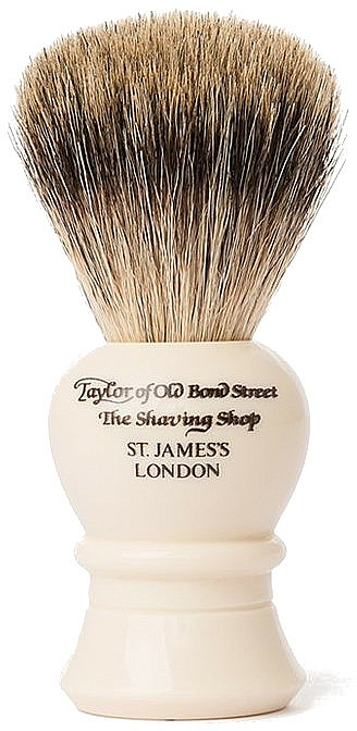 Pędzel do golenia, P2234, beżowy - Taylor of Old Bond Street Shaving Brush Pure Badger size M — Zdjęcie N1