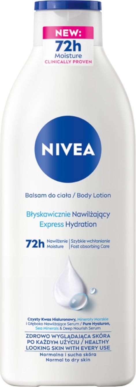 Błyskawicznie nawilżający balsam do ciała - NIVEA Express Hydration Body Lotion — Zdjęcie 400 ml