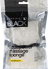 Gąbka kąpielowa do masażu - Suavipiel Black Aqua Power Massage Sponge  — Zdjęcie N3