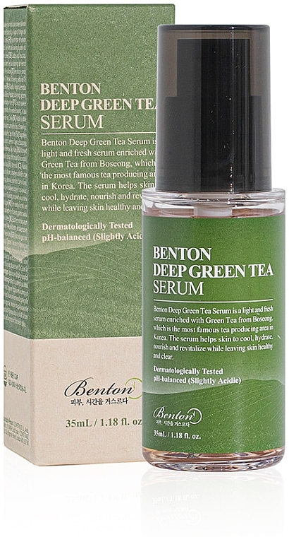 Serum do twarzy z wyciągiem z zielonej herbaty - Benton Deep Green Tea Serum — Zdjęcie N1