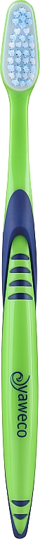 Miękka szczoteczka do zębów, niebiesko-zielona - Yaweco Toothbrush Nylon Soft — Zdjęcie N2