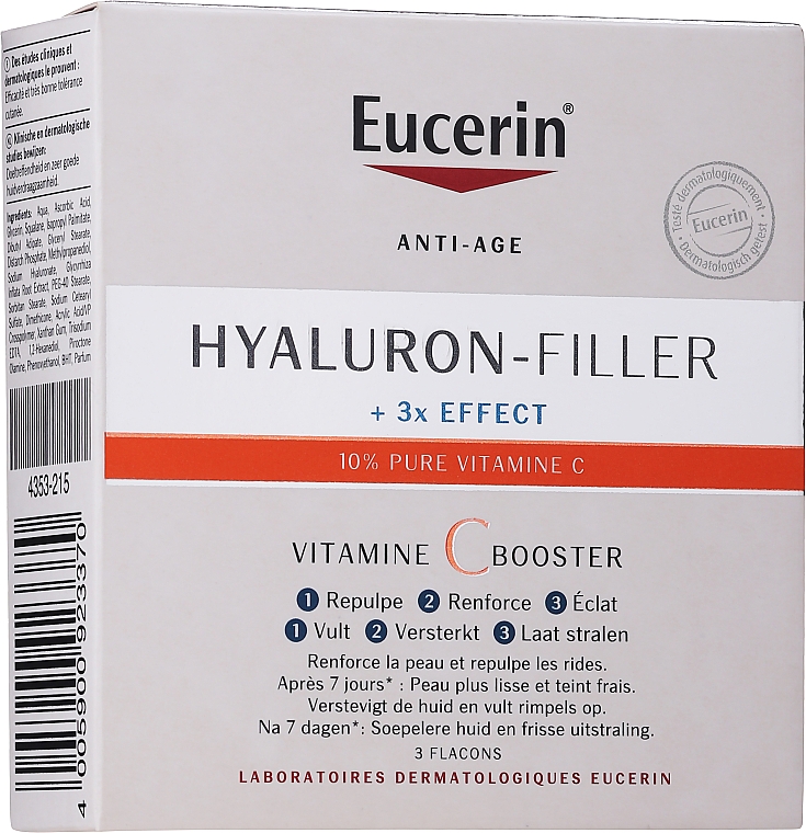 Serum przeciwzmarszczkowe do twarzy z witaminą C - Eucerin Hyaluron-Filler Vitamin C Booster — Zdjęcie N4
