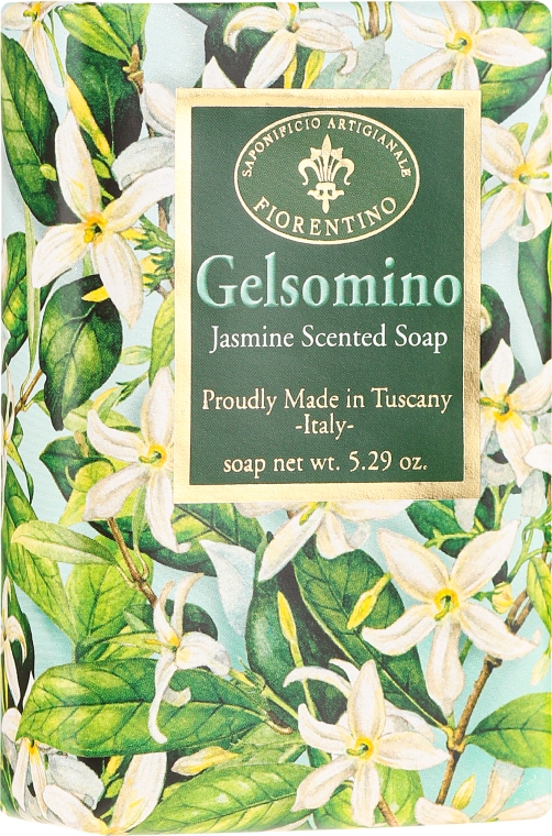Mydło w kostce Jaśmin - Saponificio Artigianale Fiorentino Masaccio Jasmine Soap