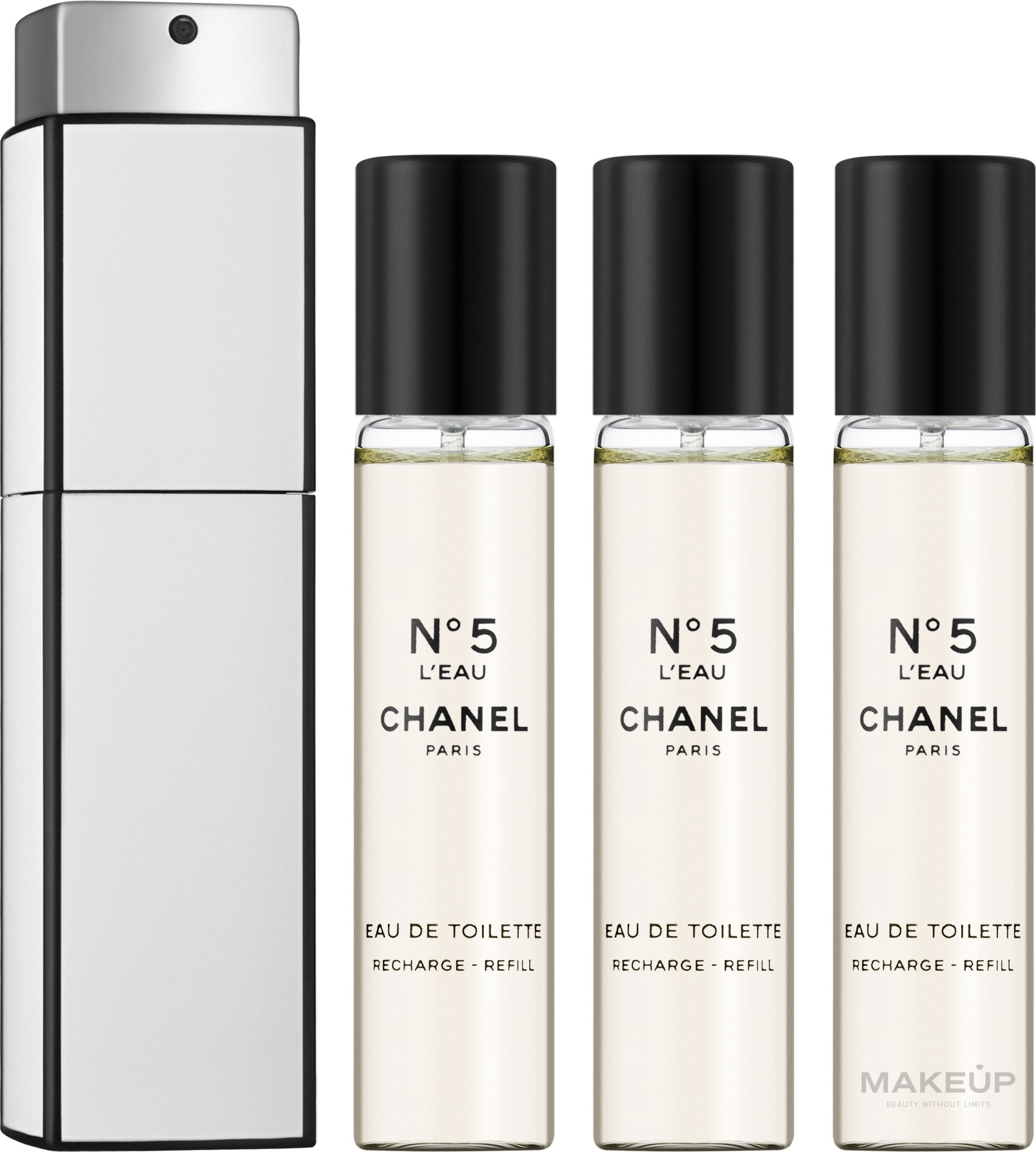 Chanel N5 L`Eau - Woda toaletowa (wymienny wkład) — Zdjęcie 3 x 20 ml