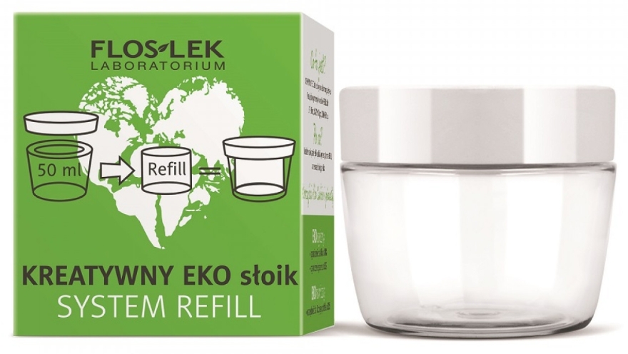 Kreaktywny eko słoik na krem - Floslek Creative Eco Jar System Refill — Zdjęcie N1