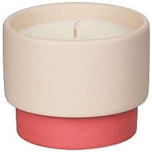 Świeca zapachowa Bursztyn i dym - Paddywax Color Block Pink / Tan Ceramic Amber & Smoke — Zdjęcie N1