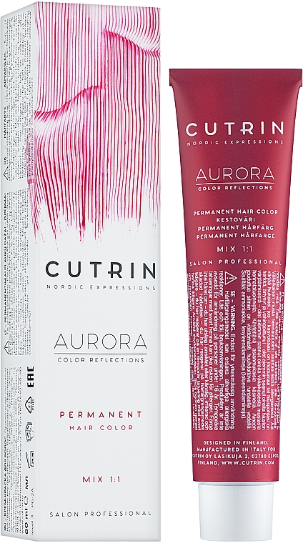 Farba do włosów w kremie - Cutrin Aurora Permanent Hair Color — Zdjęcie N1