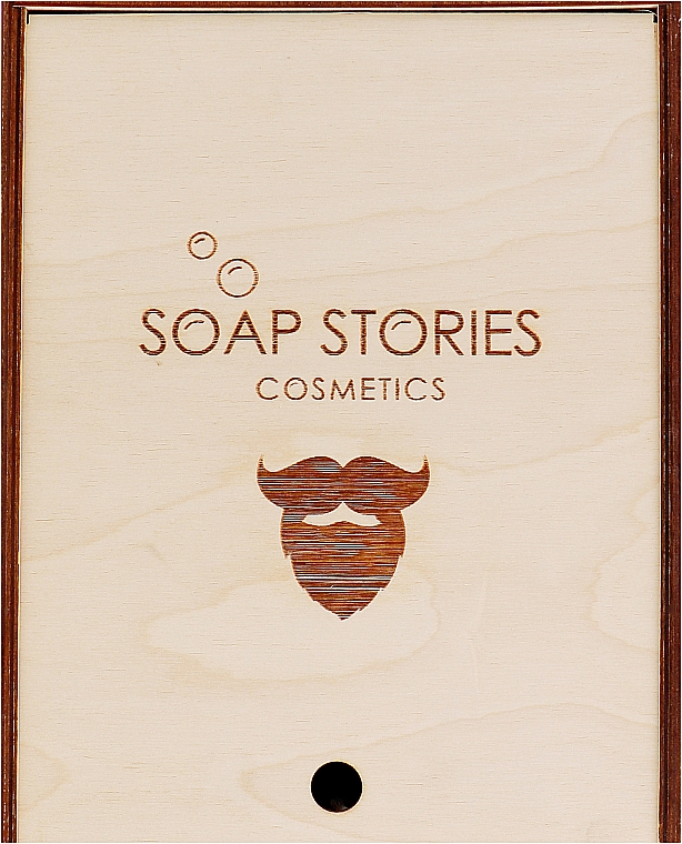 Zestaw do pielęgnacji zarostu dla mężczyzn - Soap Stories Cosmetics(soap/140g + shmp/140g + b/oil/100g + b/wax/50g+ b/scrub/150g)