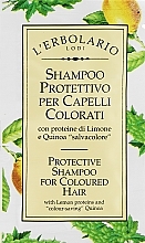 Szampon ochronny do włosów farbowanych - L'Erbolario Protective Shampoo For Coloured Hair (próbka) — Zdjęcie N1