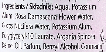 Naturalny dezodorant mineralny w sprayu Róża i kokos - Arganove Aluna Deodorant Spray — Zdjęcie N3