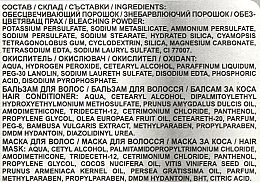 Odżywka do włosów z oliwą z oliwek, i ekstraktem z bambusu - Sts Cosmetics Aquerelle Blond-On — Zdjęcie N3