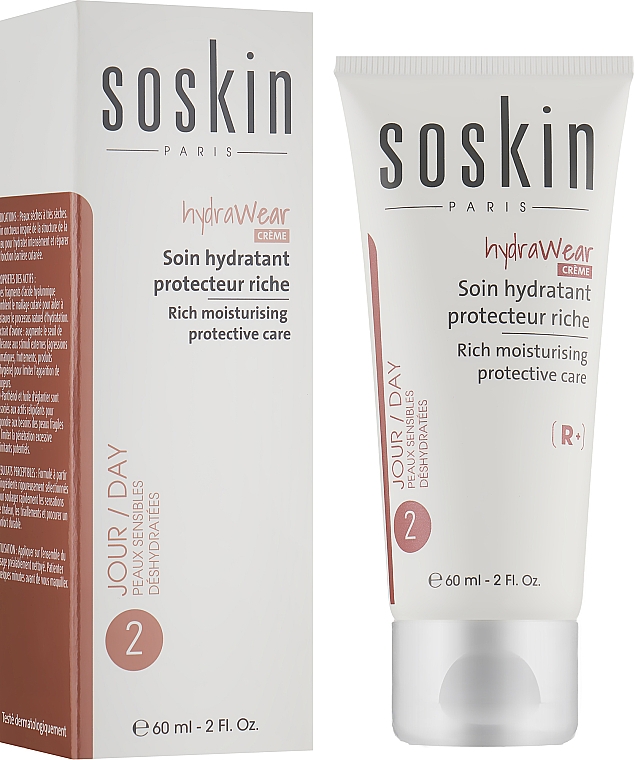 Odżywczy krem nawilżający do skóry suchej - Soskin Hydrawear Creme-Rich Moisturising Protective Care — Zdjęcie N2