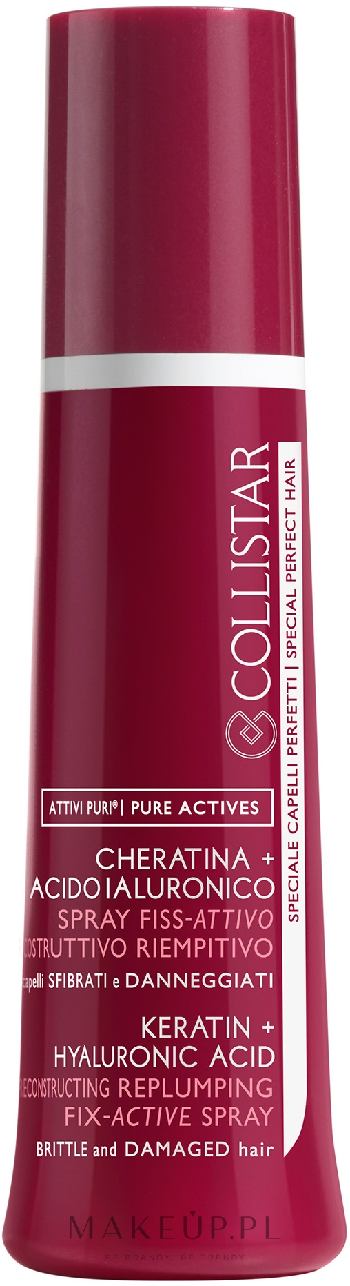 Regenerujący spray do włosów - Collistar Pure Actives Fix-Active Spray — Zdjęcie 100 ml