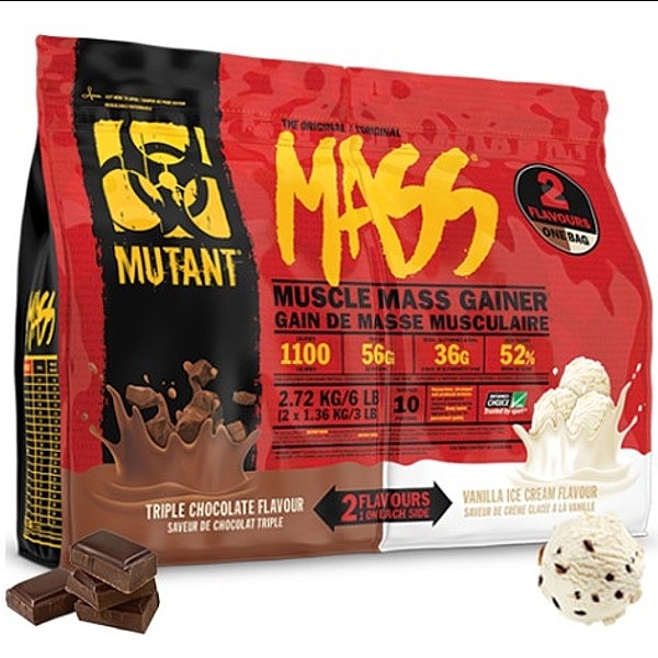 Gainer - Mutant Mass 2 Flavours Triple Chocolate & Vanilla Ice Cream — Zdjęcie N1