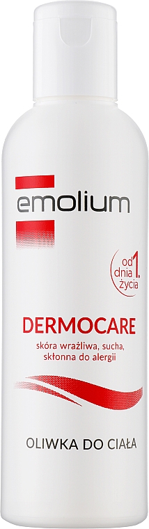 Oliwka do ciała do skóry wrażliwej, suchej i skłonnej do alergii - Emolium Dermocare — Zdjęcie N1