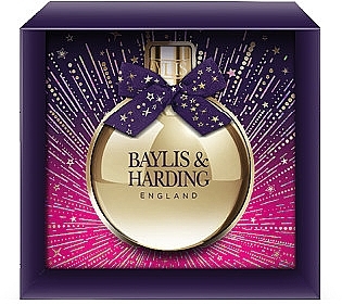 Pianka do kąpieli w pudełku upominkowym - Baylis & Harding Moonlight Fig Festive Bauble Gift — Zdjęcie N1