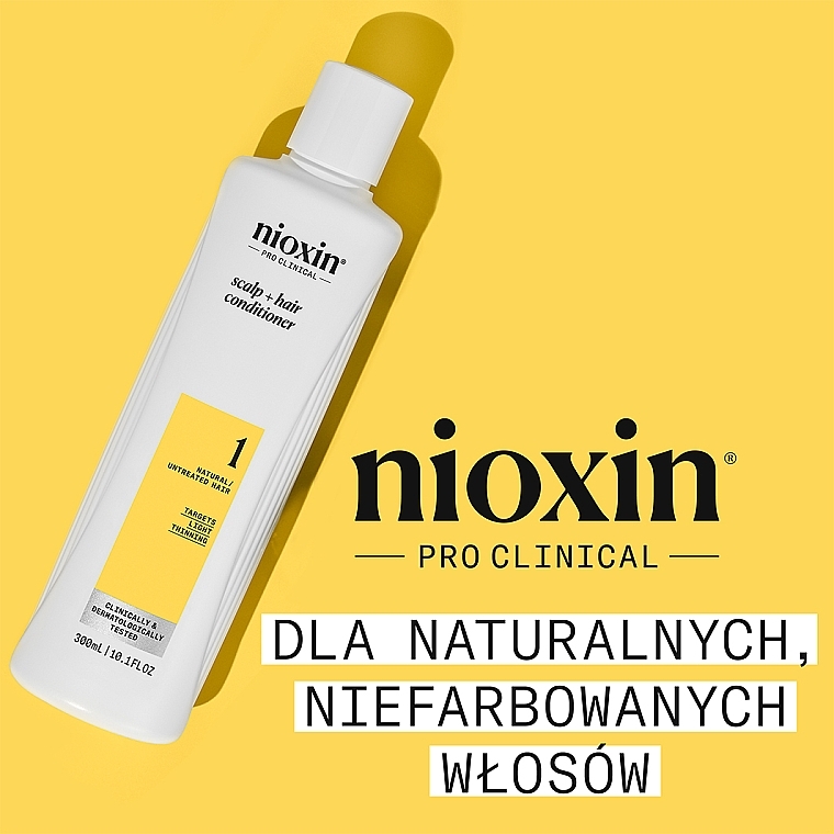 Balsam do pielęgnacji skóry głowy i cienkich włosów - Nioxin Pro Clinical System 1 Scalp + Hair Thickening Conditioner — Zdjęcie N2