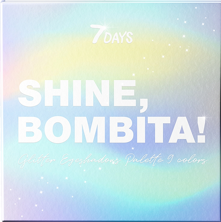Paletka cieni do powiek - 7 Days Shine, Bombita! Glitter Eyeshadows Palette 9 Colors — Zdjęcie N1