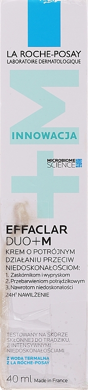 PRZECENA! Krem korekcyjny do walki z niedoskonałościami skóry - La Roche-Posay Effaclar Duo + M * — Zdjęcie N2