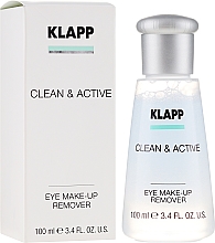 Płyn do demakijażu oczu - Klapp Clean & Active Eye Make-up Remover — Zdjęcie N1